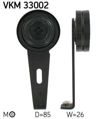 Rolo tensor da correia trapezoidal estriada SKF ref. VKM 33002